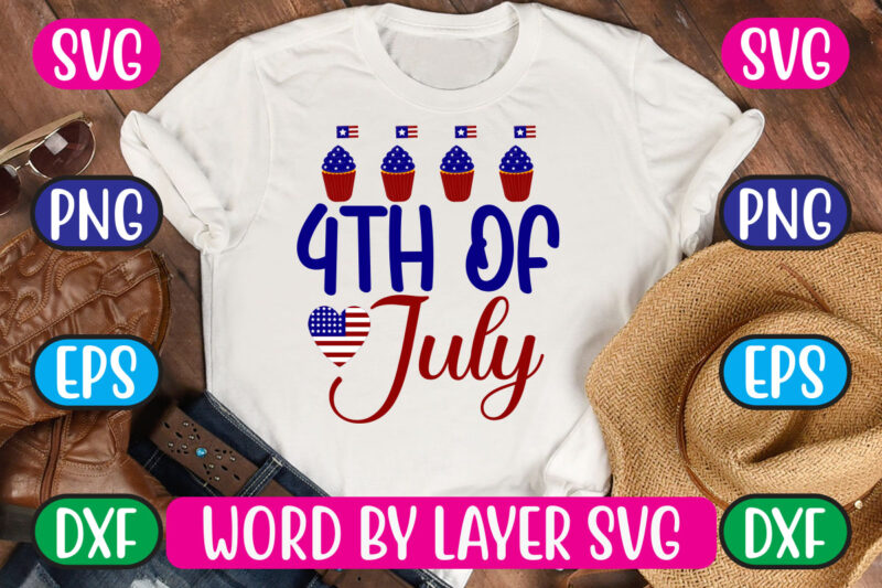 4th Of July SVG Vector for t-shirt