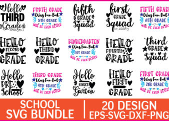 school svg bundle graphic t shirt for sale!