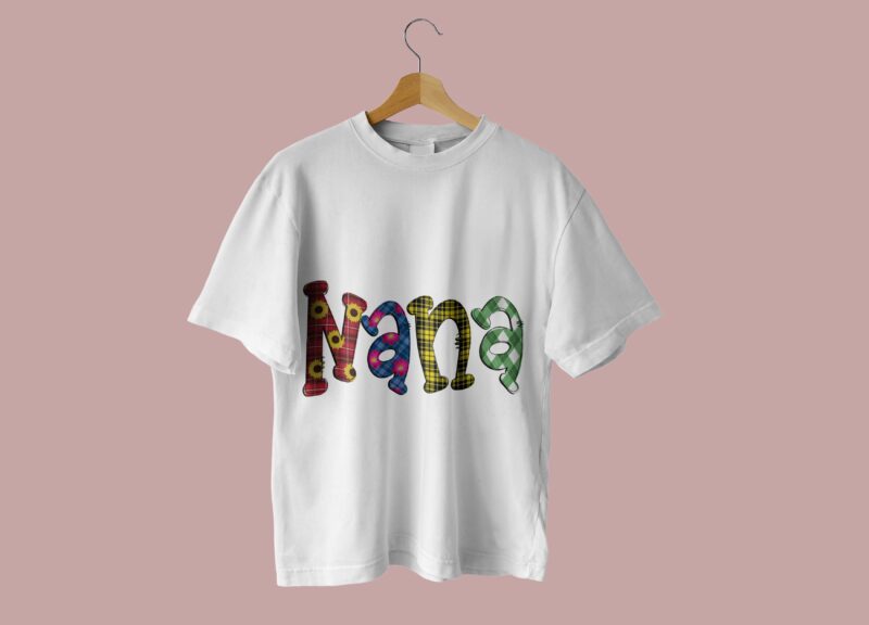 Nana Flower Pattern Tshirt Design