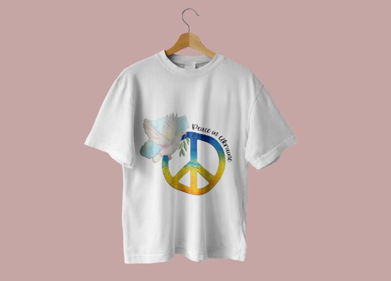 Peace In Ukraine Tshirt Design