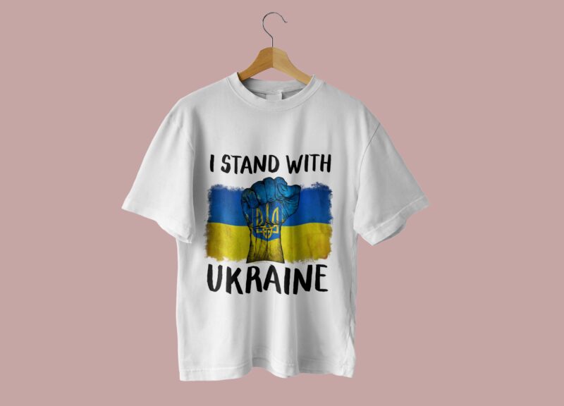 I Stand With Ukraine Tshirt Design