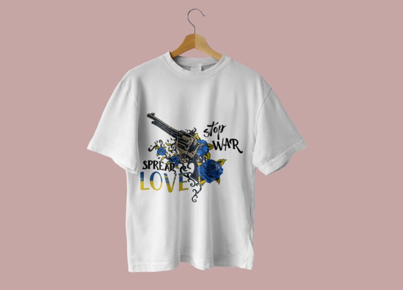 Stop War Spear Love Tshirt Design