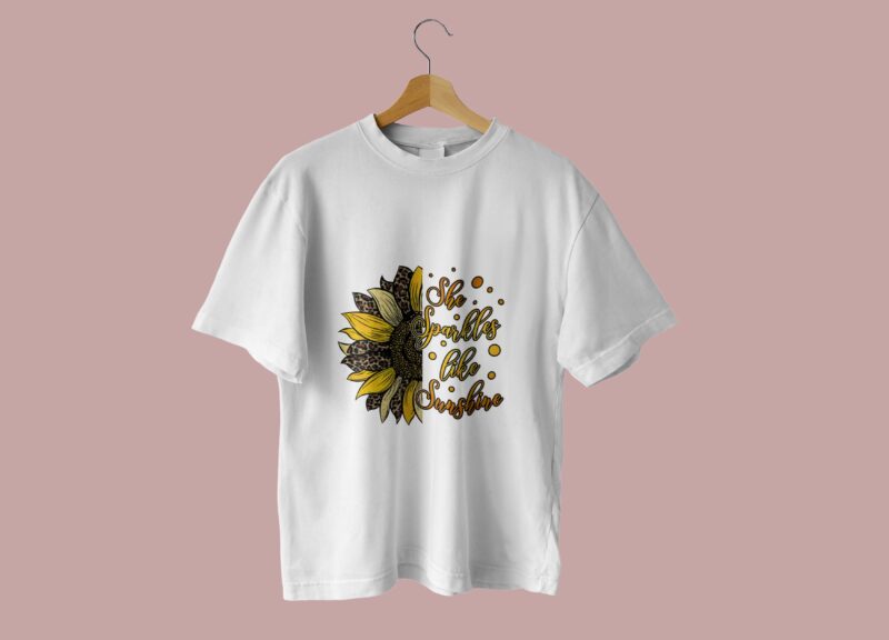 She Sparkles Like Sunshine Tshirt Design