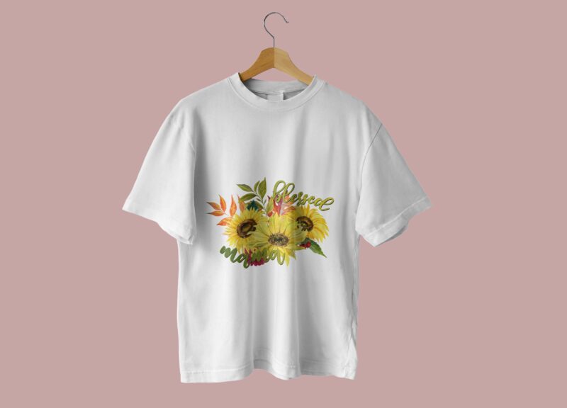 Sunflower Blessed Mama Tshirt Design