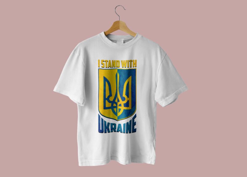 I Stand With Ukraine Tshirt Design