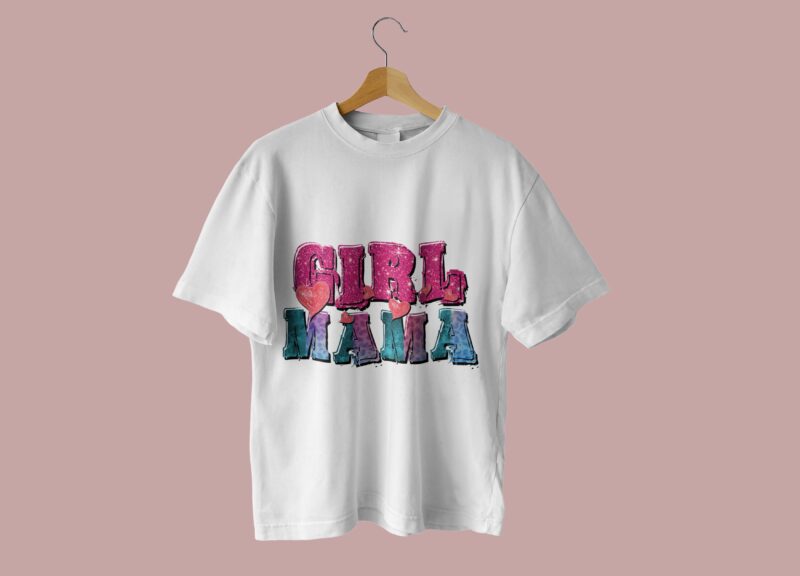 Girl Mama Mothers Day Tshirt Design