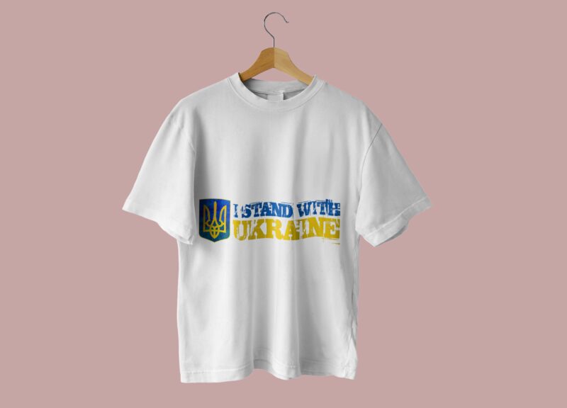 Sayings I Stand With Ukraine Tshirt Design