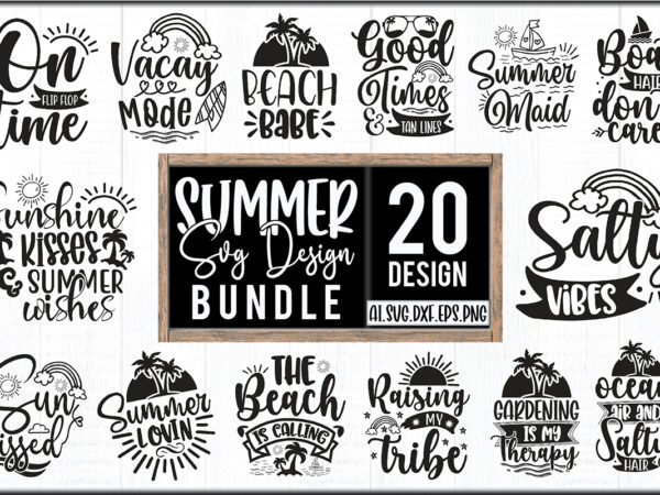 Summer svg design bundle