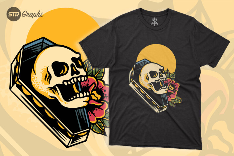 Skull – Retro Style