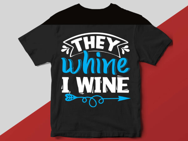 Wine t shirt design template