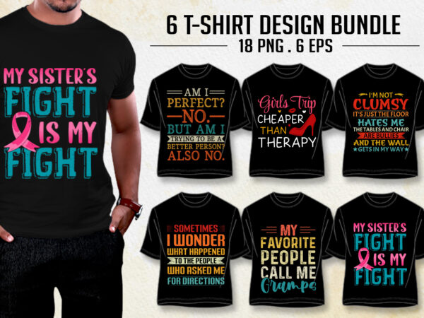 Typography t-shirt design bundle