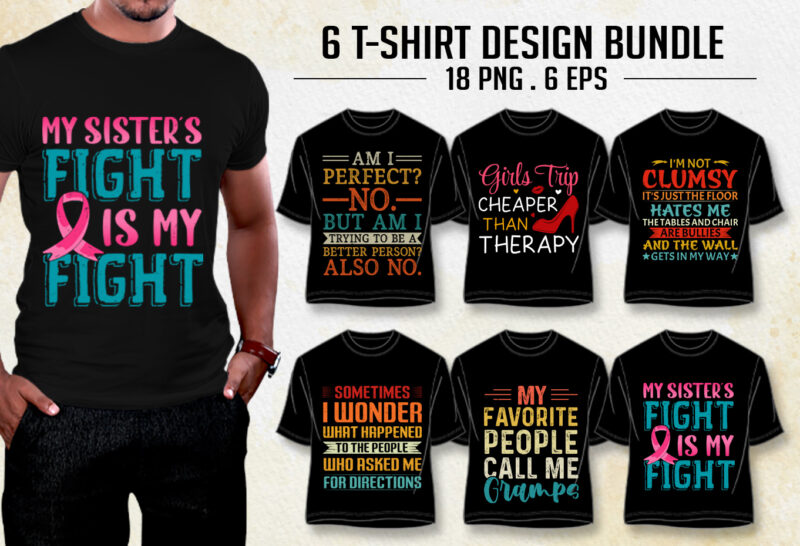 Typography T-Shirt Design Bundle