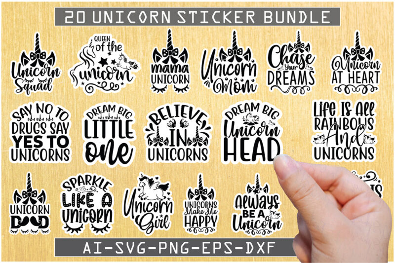 Unicorn Sticker Bundle