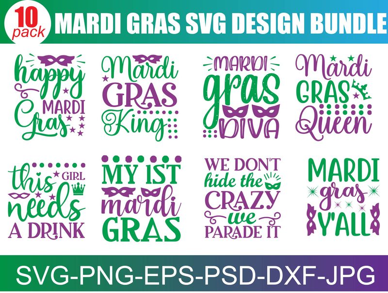 Mardi Gras Highland Cow bandana and glasses PNG | Hand Drawn ...