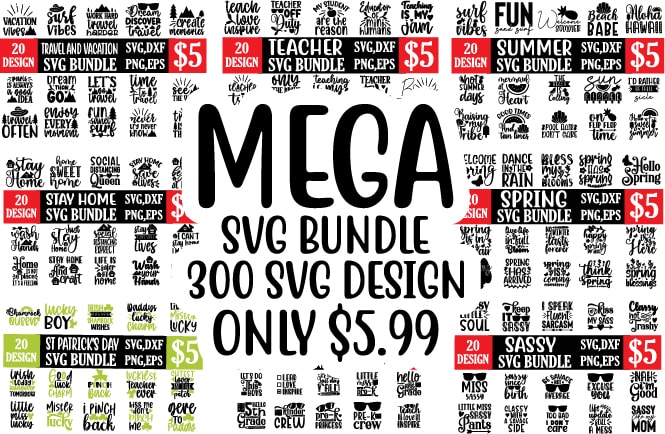 mega svg bundle - Buy t-shirt designs