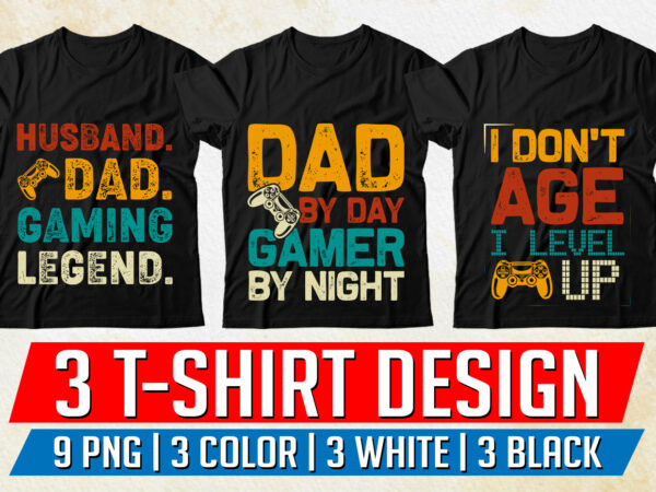 Video gamer t-shirt design