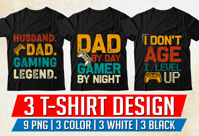 Video Gamer T-Shirt Design