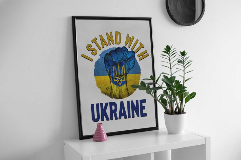 I Stand With Ukraine Tshirt Design