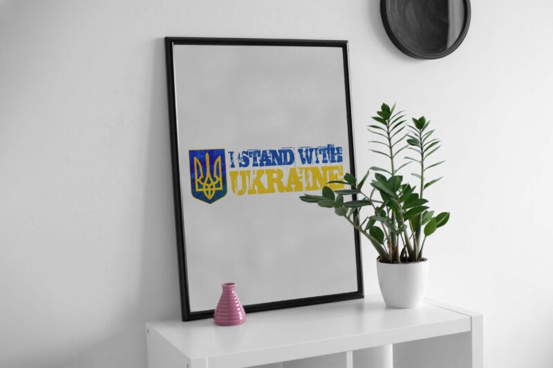 Sayings I Stand With Ukraine Tshirt Design