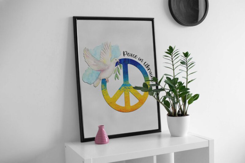 Peace In Ukraine Tshirt Design