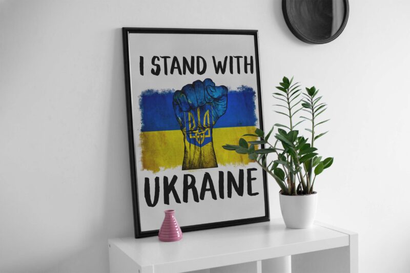 I Stand With Ukraine Tshirt Design