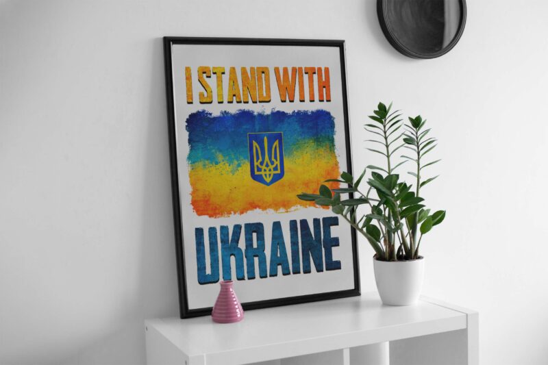 I Stand With Ukraine Tshirt Design