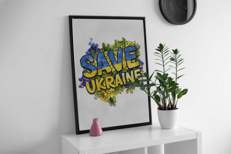 Patriotic Ukraine Tshirt Design