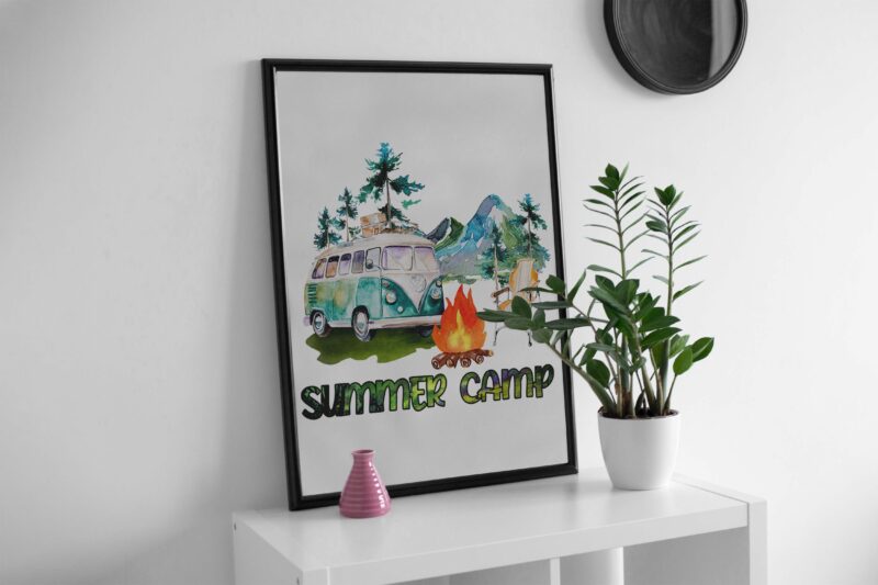 Hot Summer Camp Tshirt Design