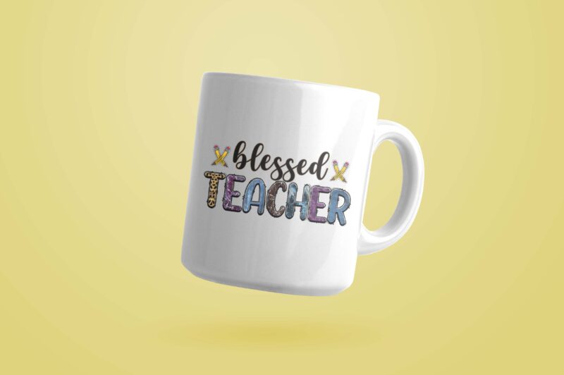 Leopard Blessed Teacher Tshirt Design