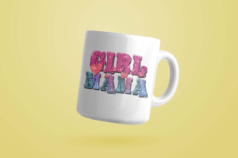 Girl Mama Mothers Day Tshirt Design