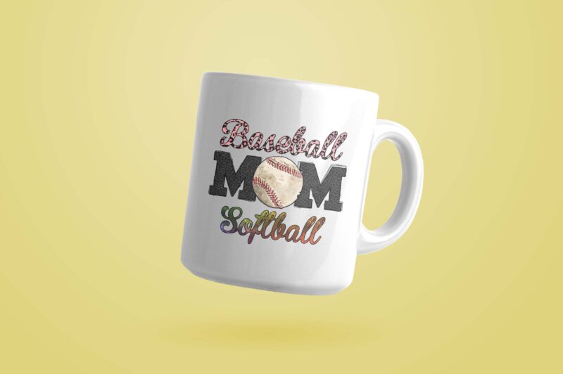 Baseball Mom Softball Tshirt Design