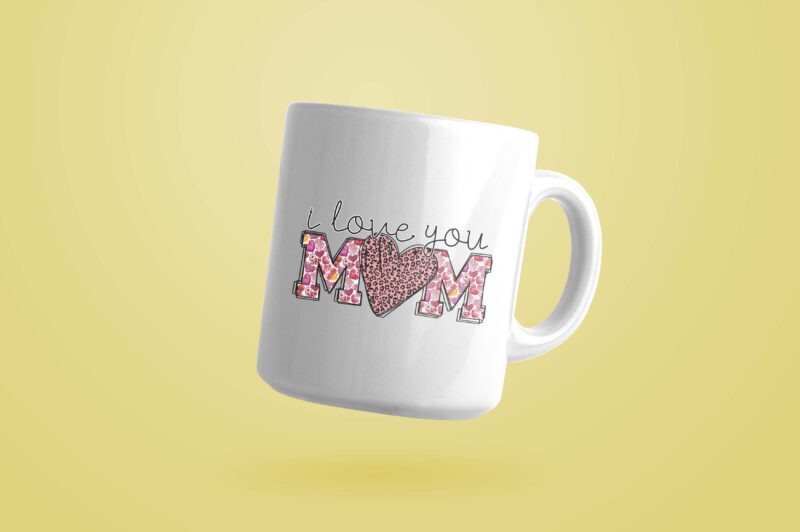 I Love You Mom Tshirt Design