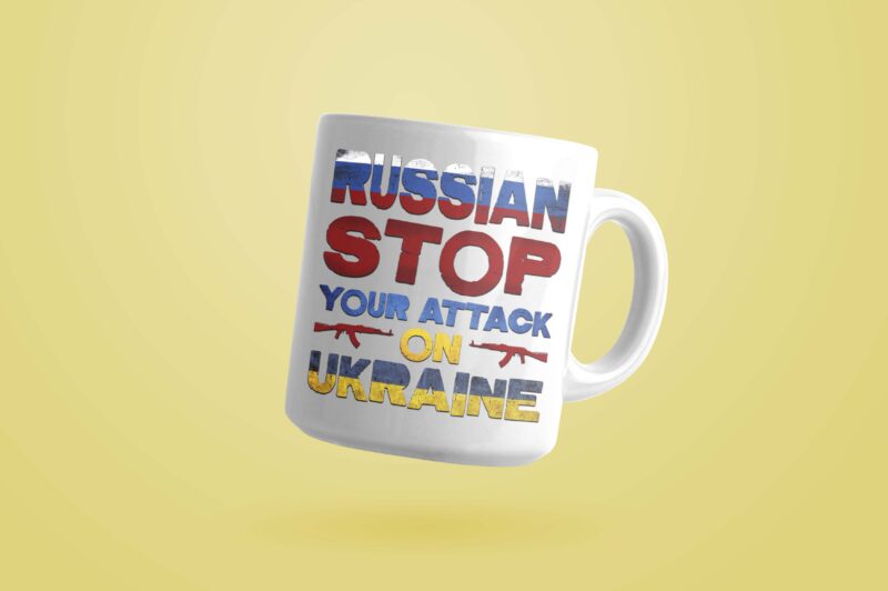 Russian Stop Yur Attack On Ukraine Tshirt Design