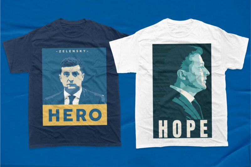 Zelensky vector t-shirt designs