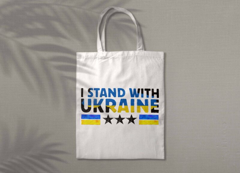 I Stand With Ukraine Sayings Tshirt Design