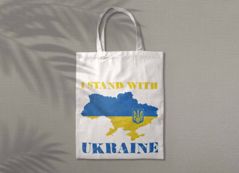 I Stand With Ukraine Land Tshirt Design