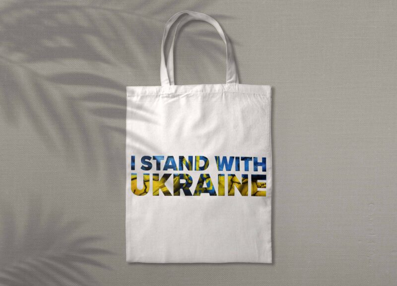 I Stand With Ukraine Pattern Tshirt Design