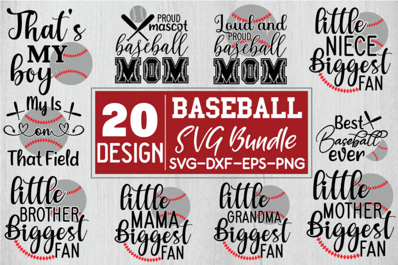 Baseball SVG Bundle