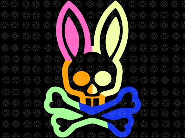 Neon Rabbit For Easter Day Svg, Psycho-Bunnies, Easter 2022 Svg, Neon ...