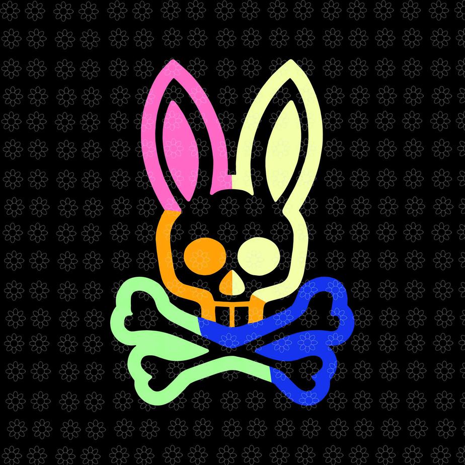 Neon Rabbit For Easter Day Svg, Psycho-Bunnies, Easter 2022 Svg, Neon