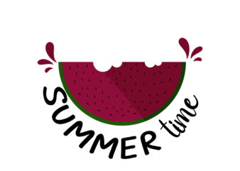 Summer Time t shirt template vector