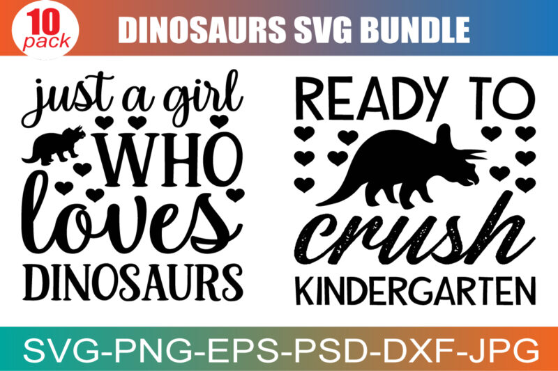 Dinosaur SVG | Dinosaur SVG File | Dinosaur SVG Bundle | Dinosaur Svg Files for Cricut | Dinosaur Clipart | Dino Svg | Vector | Silhouette