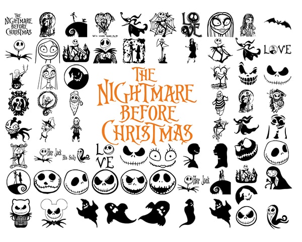 Jack skellington night before christmas halloween Vector Image