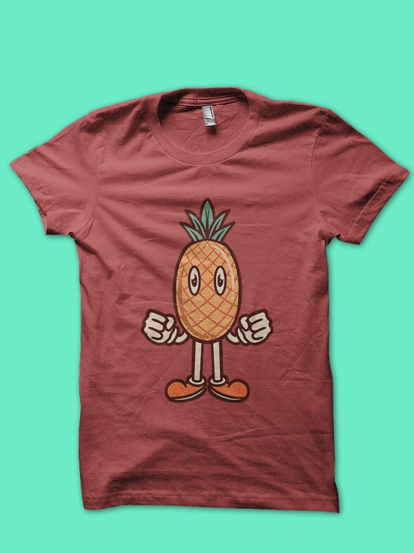 cute pineapple cartoon