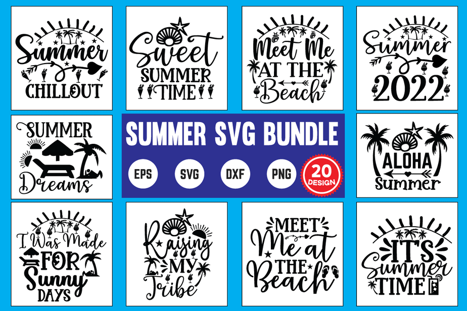 summer svg bundle commercial use svg files for cricut silhouette t ...