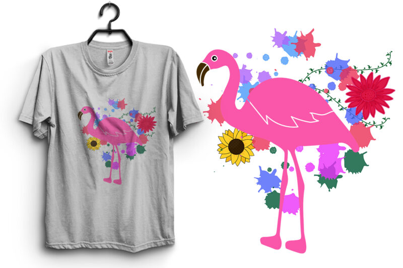 Summer Flamingo Vector Design