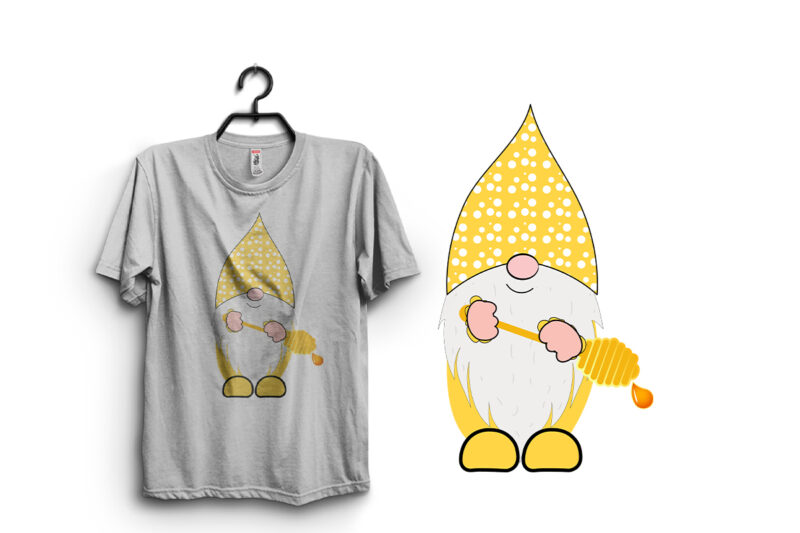 Summer Gnome With Honey Spoon