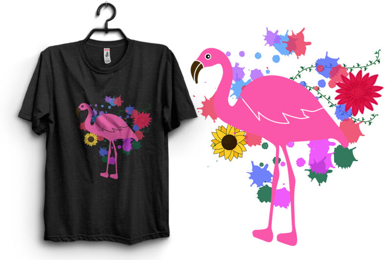 Summer Flamingo Vector Design