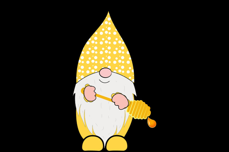 Summer Gnome With Honey Spoon