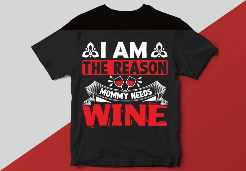 Wine T shirt Design Template